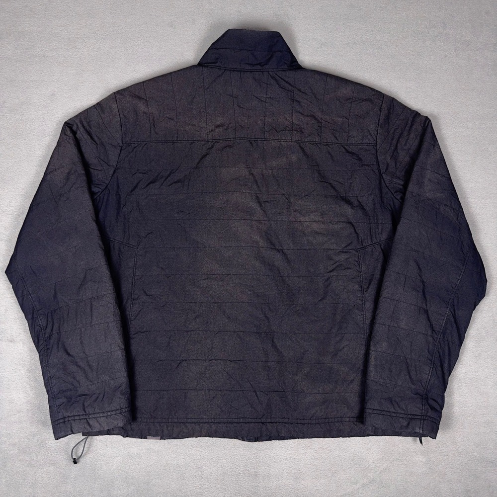LL Bean Quilted Insulated Jacket Black Orange Lining Full Zip Outdoor Mens XL - Picture 2 of 10